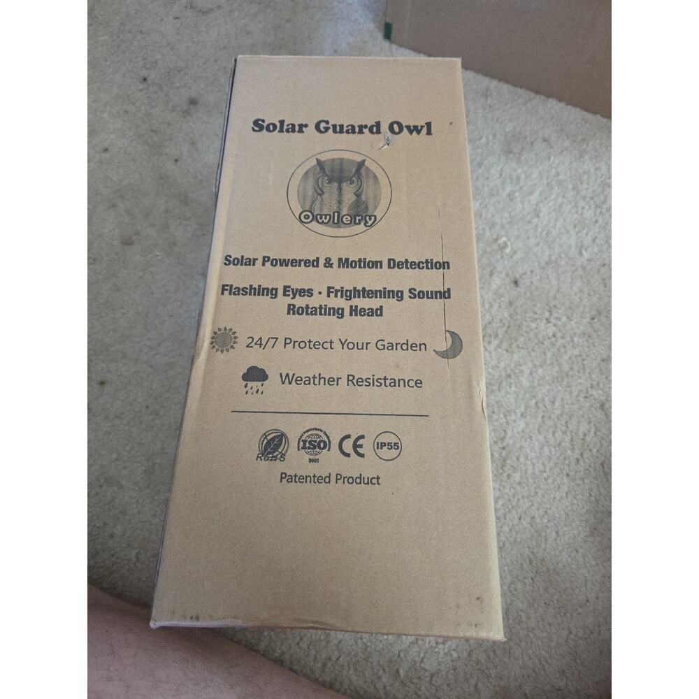 New🦉🔥🦉Solar Owl Decoration with Motion Detection and Realistic Sound Effects